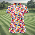 Funny Adult Retro Checkered Novelty Golf Shirt, Golf Tops For Women, Ladies Golf Top