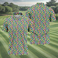 St Patrick's Day Lucky Charms Green Golf Shirt, Cute Golf Outfit, Polo Shirts For Men, Golf Shirts For Men
