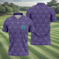 Foolish Mortals Haunted Pattern Golf Polo Shirt, Halloween Shirt For Men, Mens Golf Polo