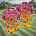 Space Astronaut Hawaiian Golf Shirt, Men's Golf Shirt, Polo Shirts For Men