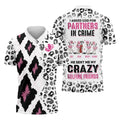 I Asked God For Partners In Crime He Sent Me My Crazy Golfing Friends Leopard Print Golf Shirt, Fun Womens Golf Shirts