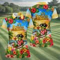 Frog Hammock 5 Oclock Somewhere Tropical Golf Shirt, Ladies Golf Shirts, Women’s Golf Apparel