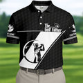 The Golf Father Golf Ball Pattern Father's Day Golf Shirt, Golf Gift For Dad, Polo Shirts For Men