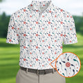Funny Crazy Egg Fertilization White Golf Shirt, Golf Gifts For Valentine's Day, Polo Shirts For Men