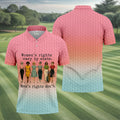 Women's Rights Vary By State Funny Golf Polo Shirt, Men's Golf Shirt, Golf Apparel For Men