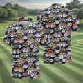 Cool Raccoons in Rainbow Sunglasses Hawaiian Golf Polo, Golf Tops For Men, Golfing Apparel