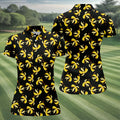 Banana Duck Hawaiian Golf Shirt, Fun Women's Golf Shirts, Ladies Golf Polos