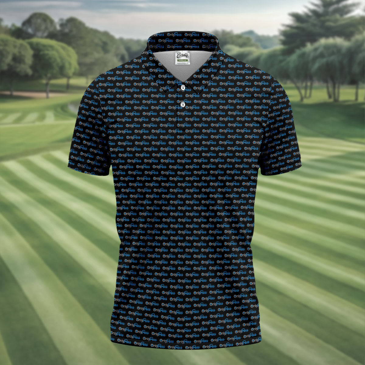 OnlyPars All Over Print Golf Shirt, Funny Golfer Humor Design, Golf Shirts For Men