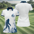Bigfoot Prostate Cancer Awareness Polo Shirt, Ladies Golf Shirt, Womens Golf Tops