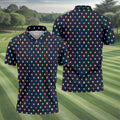 Lucha Libre Mask Seamless Pattern Cinco De Mayo Celebration Fiesta Themed Golf Shirts For Men