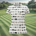 Funny Lingerie Butt Pattern Golf Polo Shirt, Ladies Golf Shirts, Performance Golf Shirt