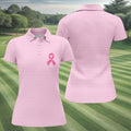Hope Love Strength Courage Breast Cancer Polo Shirt, Women’s Golf Polo, Ladies Golf Shirts