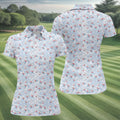 Fore Right Cold As Slice Golf And Beer Fun Women's Golf Shirts, Ladies Golf Shirts