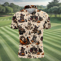 Jimothy Raccoon Costume Halloween Golf Polo Shirt, Golf Clothing, Mens Golf Shirt