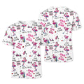 Par Then Bar Flamingo Funny Long Sleeve Polo Womens, Custom Ladies Golf Shirt