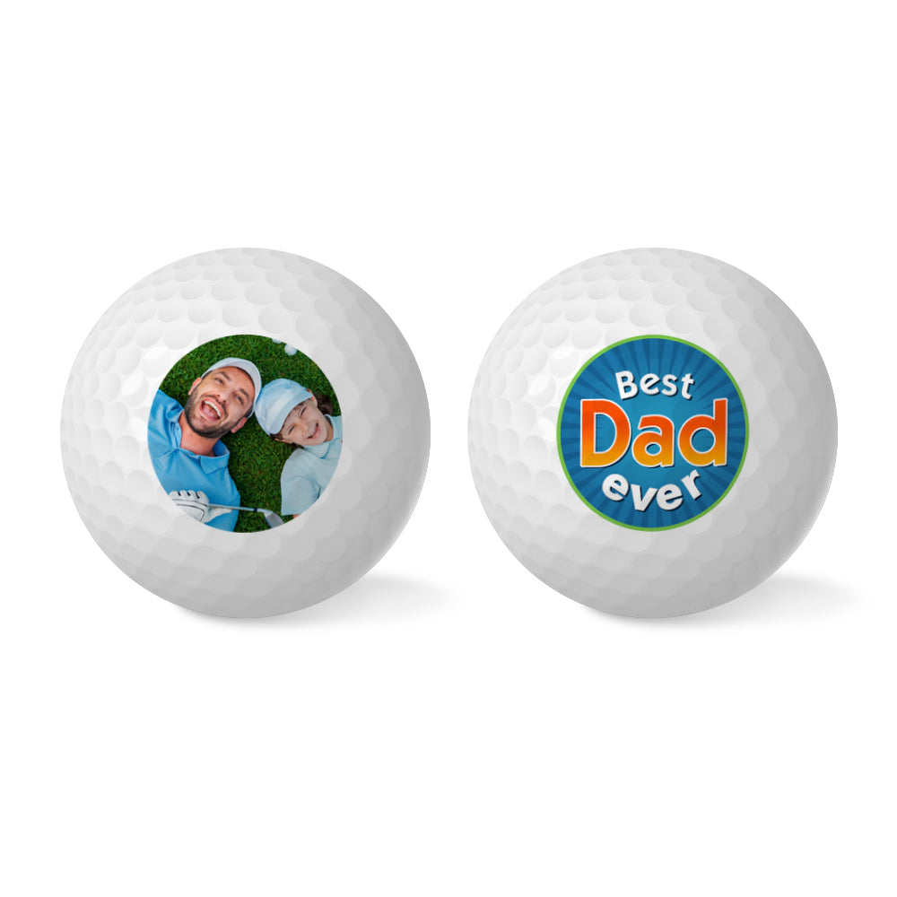 Best Dad Ever Golf Balls, Golf Decor, Golf Gift For Men, Christmas Golf Gift