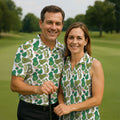 Mini Golf Course Seamless Pattern Men's Golf Polo Shirts, Performance Golf Polos, Golf Shirts For Men