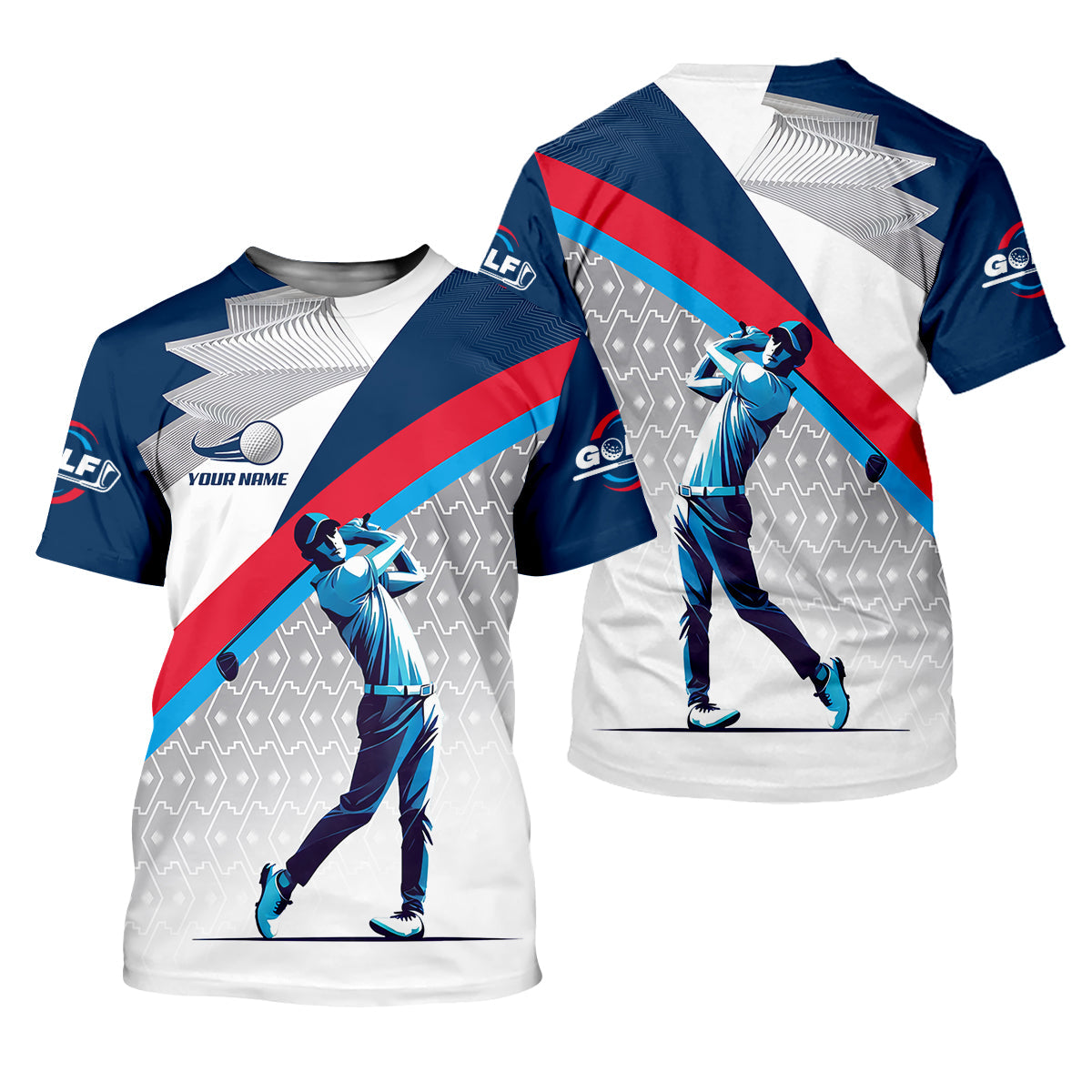 Swing Golfer Men's Golf Polo Shirt, Golfers Gift, Mens Golf Gift