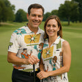 Atomic Cocktail Lounge Retro Hawaiian Golf Shirt, Men's Golf Shirt, Polo Shirts For Men