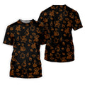 Goose Halloween, Doodle Pattern, Black Orange Golf Polo, Sleeveless Womens Golf Shirts, Ladies Golf Shirts