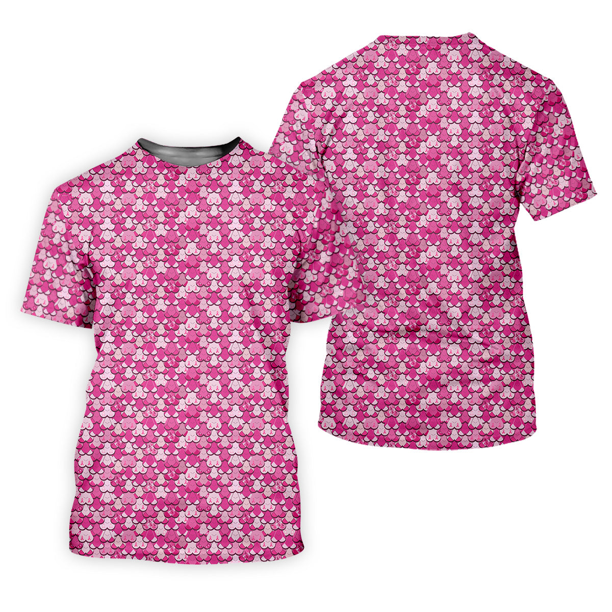 FREE SOCKS Pink Breast Cancer Golf Shirt, Funny Men Golf Shirt, Cancer Awareness Shirt, Golfing Apparel