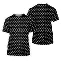 Funny Stick Figure Black And White Men's Golf Polo Shirt, Funny Position Golf Polo, Fun Men Golf Shirts