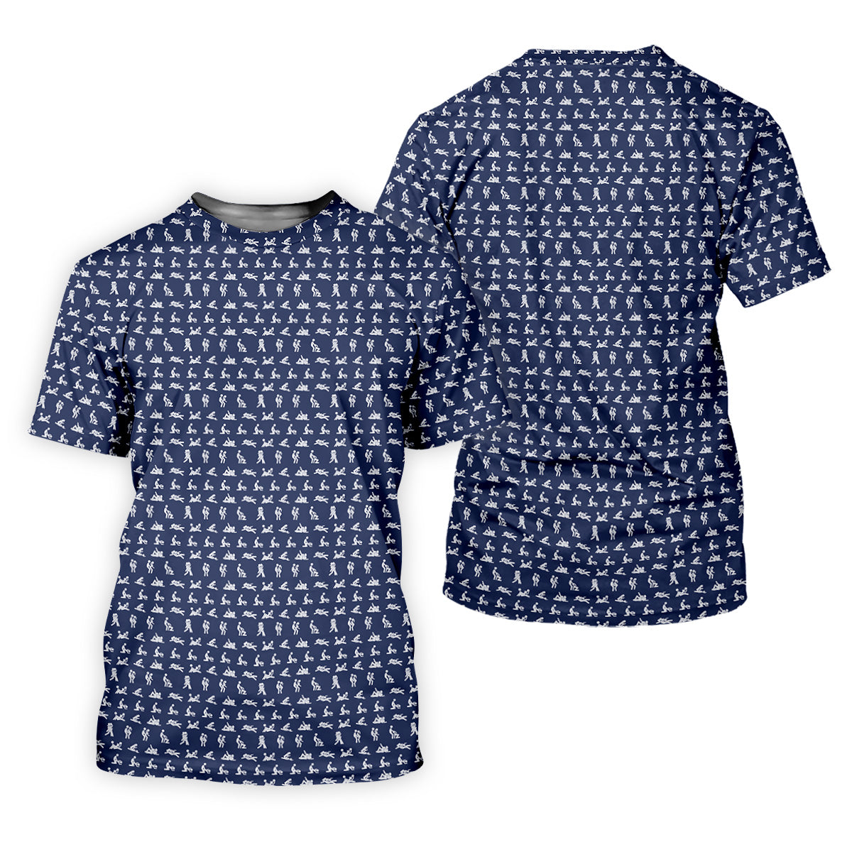 Stick Figure Couple Fun Men's Golf Polos, Fun Golf Shirts For Men, Unique Gift For Golfer, Matching Golf Shirt