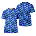 Blue Fun Womens Golf Shirts, Unique Gift For Golfer, Ladies Sleeveless Polo, Golfing Apparel