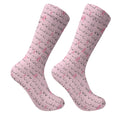 Funny Pink Golf Socks With Breast Cancer Pink Ribbon, Christmas Golf Gift, Golfing Apparel