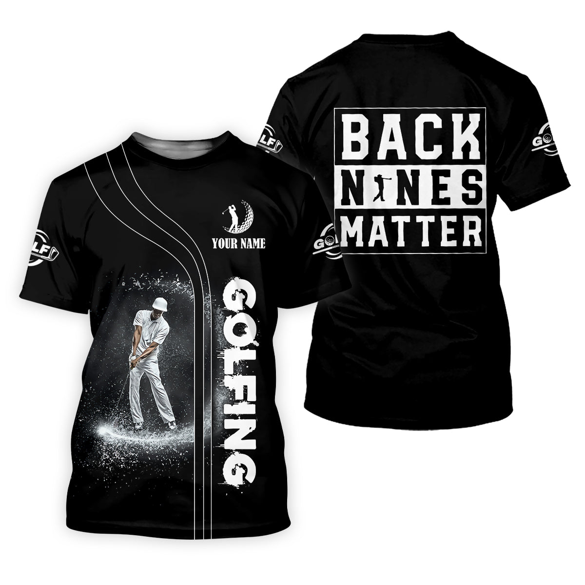 Back Nines Matter Custom Funny Golf Polo Shirt, Dad Golf Gifts