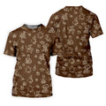 Goose Halloween Golf Shirt, Pumpkin Pattern Golf Shirt, Brown Golf Polo, Long Sleeve Golf Shirts, Men Golf Polo