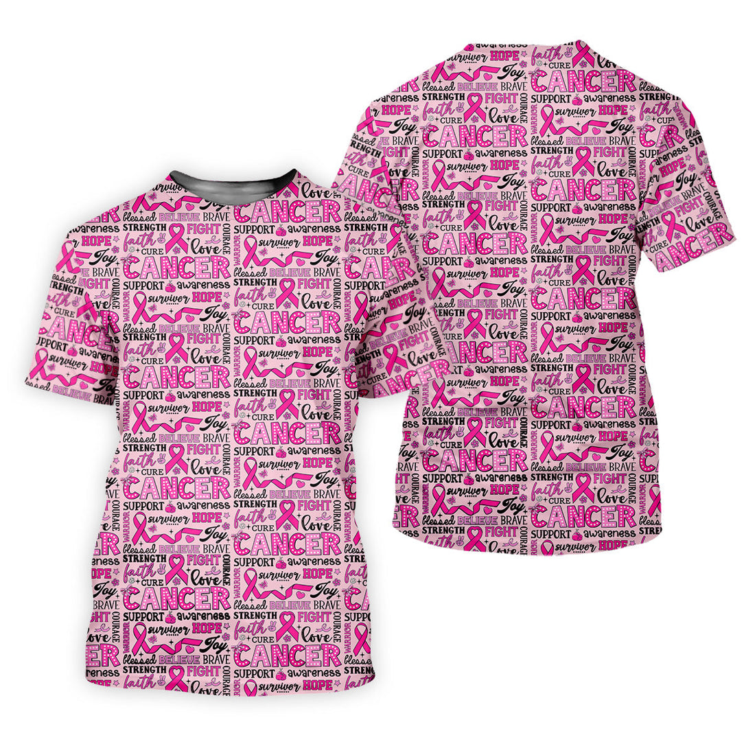 Pink Ribbon Breast Cancer Awareness Shirt, Hawaiian Golf Shirts, Golf Shirts For Men, Golfing Apparel