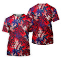 Tropical Sunset Mens Golf Polo Shirt, Mens Goft Shirt, Christmas Golf Gift