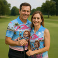 Killer Summer Vibes Evil Doll Golf Polo Shirt, Golf Shirts For Men, Mens Polo Shirts