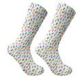 Cancer Awareness Ribbons White Golf Socks, Christmas Golf Gift, Golfing Apparel