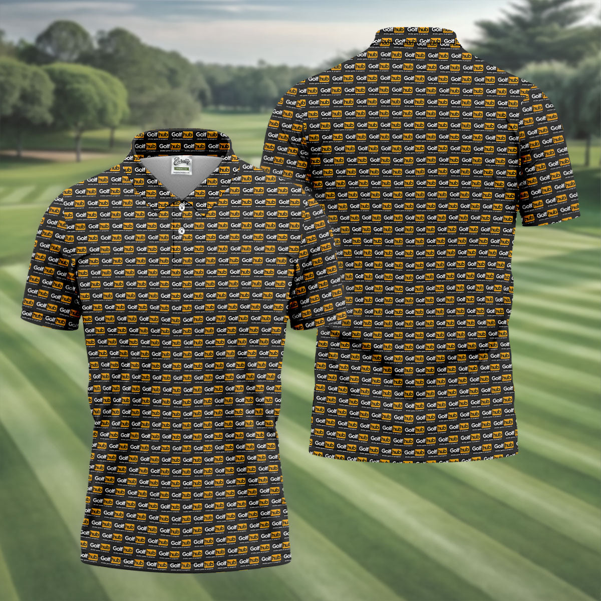 Funny Golf Hub Logo Polo Shirt, Funny Golf Community Design, Golf Shirts For Men
