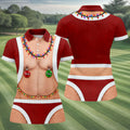 Funny Santa Christmas Balls Golf Polo Shirt, Women’s Golf Polo, Golf Tops For Women