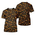 Black Cat Pumpkin Fun Womens Golf Shirts, Sleeveless Polo Shirt, Ladies Golf Shirts, Golf Hoodie