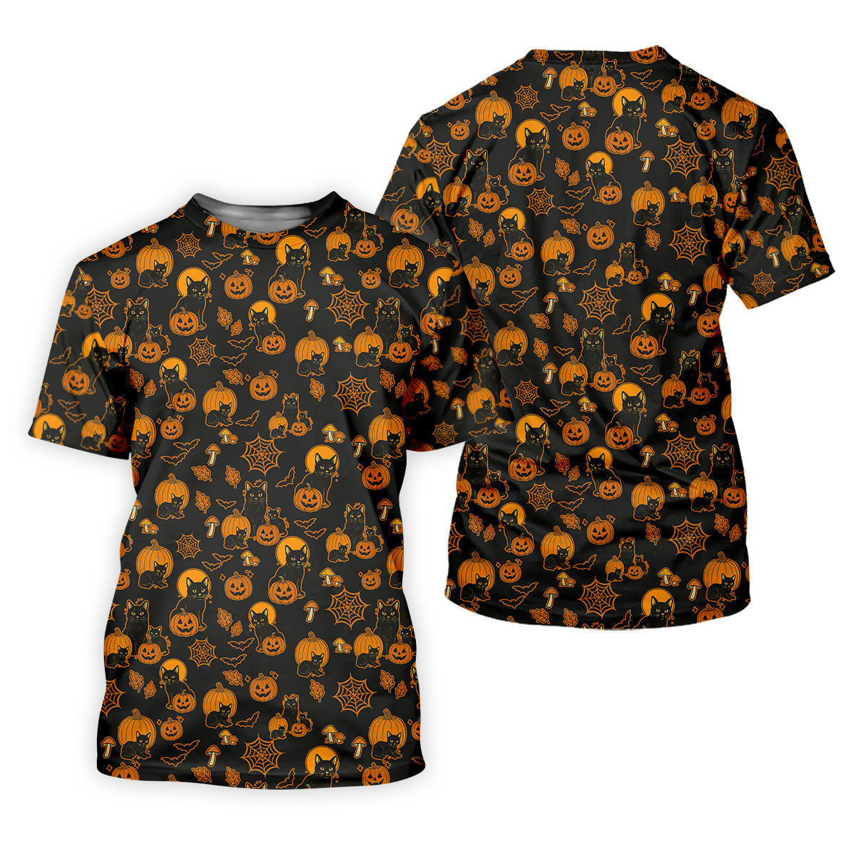 Black Cat Pumpkin Fun Womens Golf Shirts, Sleeveless Polo Shirt, Ladies Golf Shirts, Golf Hoodie