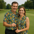 Funny Taco Golf Pose Tropical Golf Shirt, Fun Women's Golf Shirts, Ladies Golf Shirts, Golfing Apparel