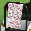 Flamingo Par Then Bar Golf Towel, Golf Rag, Golf Towel Women, Ladies Golf Gift