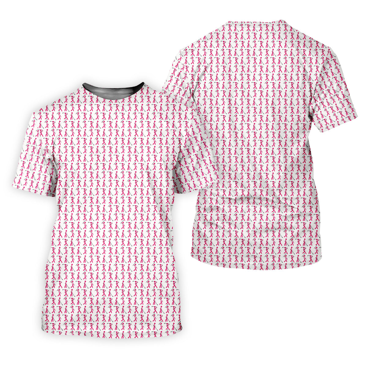 Funny Stick Breast Cancer Golf Shirt, Breast Cancer Support Shirts, Funny Men Golf Polo Shirt