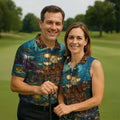 Pirate Life Tiki Pattern Hawaiian Golf Shirt, Men's Golf Shirt, Polo Shirts For Men