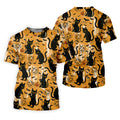 Funny Black Cat Golf Polo Shirt, Halloween Golf Shirt, Womens Golf Polo, Halloween Polo Shirt