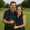Celestial Moth Hawaiian Golf Shirt, Retro Golf Shirt, Halloween Golf Shirt, Polo Shirts For Men