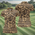 Polynesian Tribal Hawaiian Golf Shirt, Golf Shirts For Women, Women's Golf Apparel