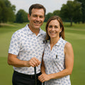 Vitamin G Shamrock Pattern Golf And Beer White Golf Shirt, St Patrick's Day Golf Shirt, Polo Shirts For Men