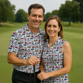 Funny Adult Humor Tropical Beach Golf Paradise Polo Shirt, Golf Polo Shirts For Men, Printed Golf Shirts