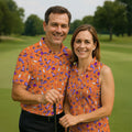 Funny Dirty Orange And Purple Halloween Golf Shirt, Fun Golf Shirts For Men, Cool Golf Gift