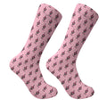 Breast Cancer Funny Skeleton Pink Golf Socks, Christmas Golf Gift, Golfing Apparel